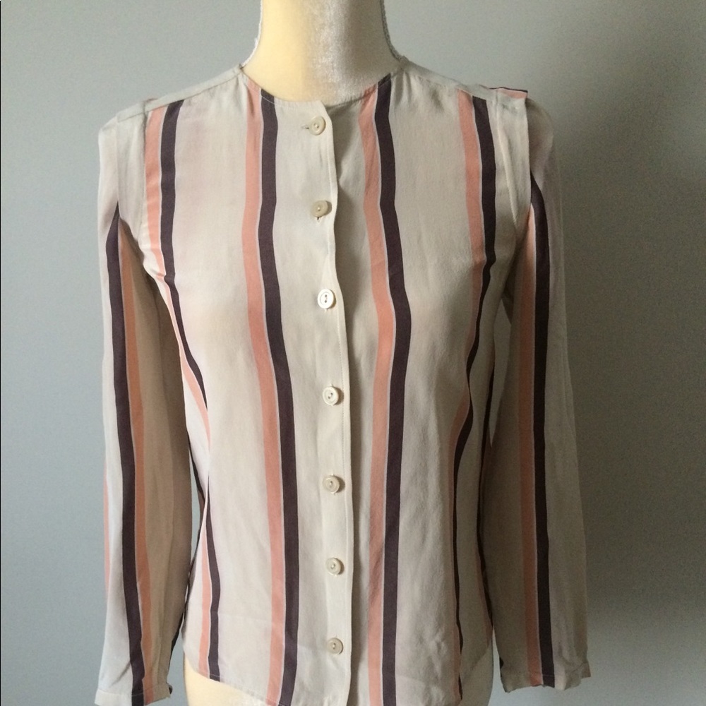 Fossil Striped Button Down Shirt